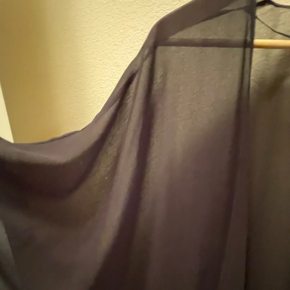 Nordstrom Black Chiffon Wrap - one size